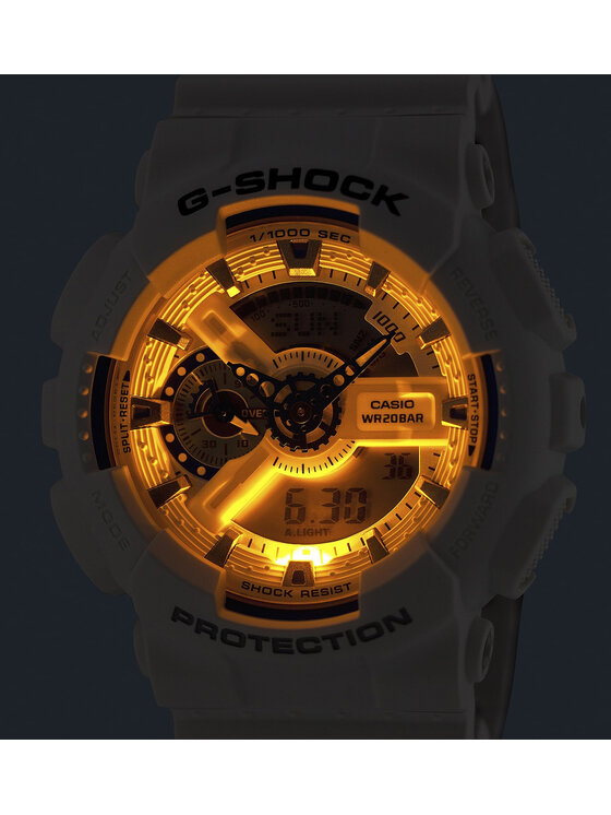 Casio Casio Zegarek GA-110HDS-7AER Biały