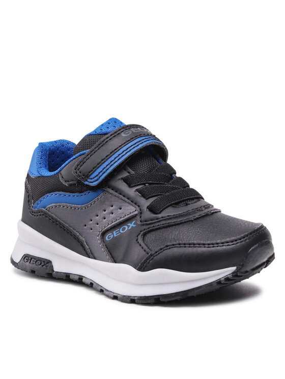 Geox Jungen Sneakers 'Pavel A' – Atmungsaktiv, Mit Klettverschluss, Aus Mesh & Lederoptik