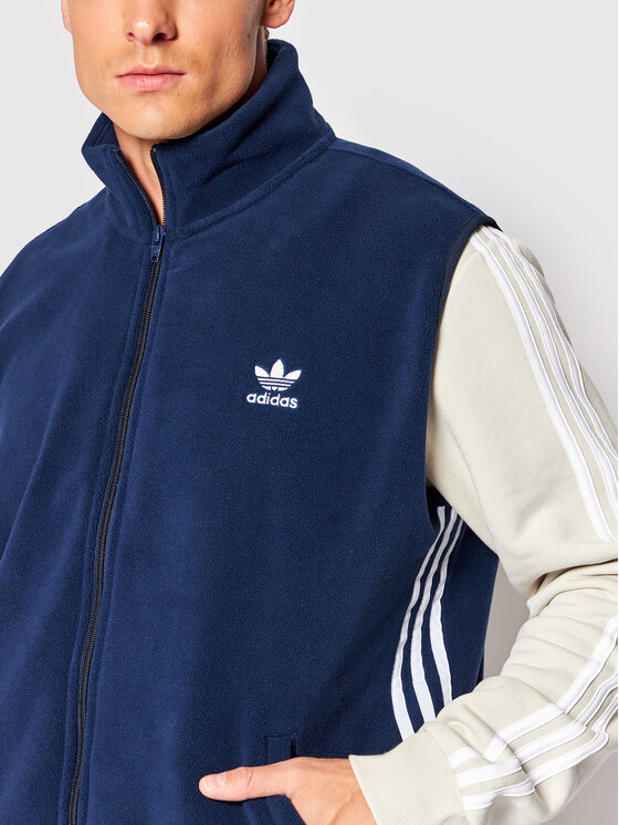 adidas adidas Liemenė adicolor 3-Stripes HK7391 Tamsiai mėlyna Relaxed Fit