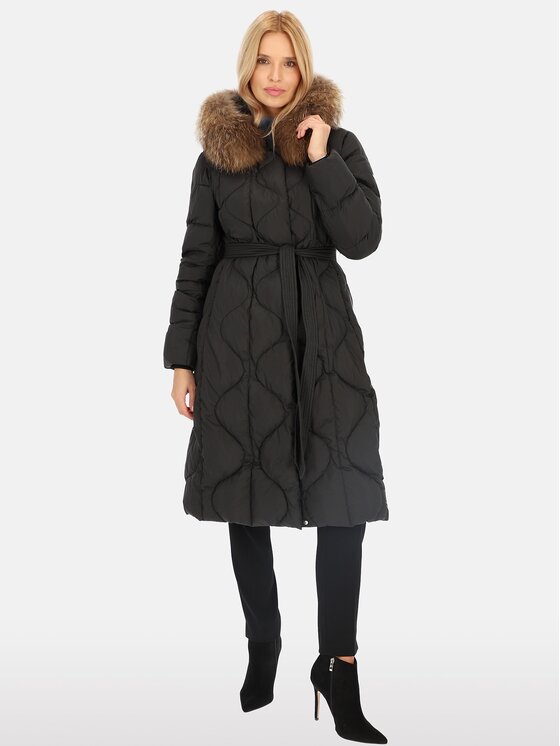 Perso Perso Dámská bunda BLH241012FXR Černá Regular Fit