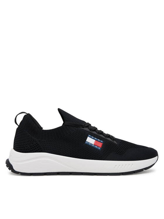 Tommy Jeans Tommy Jeans Sneakersy Runner Kntitted EM0EM01555 Czarny
