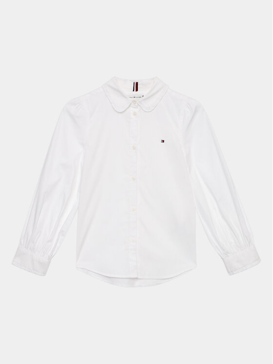 Tommy Hilfiger Tommy Hilfiger Риза KG0KG07414 D Бял Regular Fit
