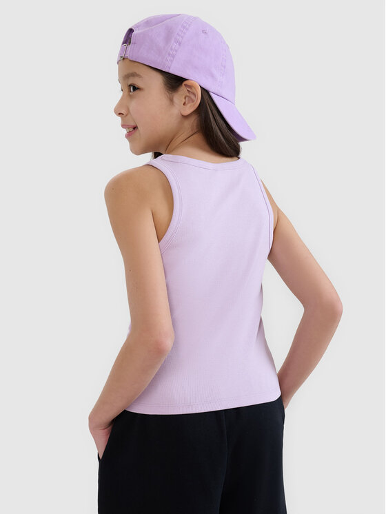 4F 4F Tank top SWELLS OF THE OCEAN Fioletowy jasny Slim Fit