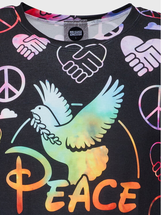 T-shirt Unisex Make Love Not War Multicolore