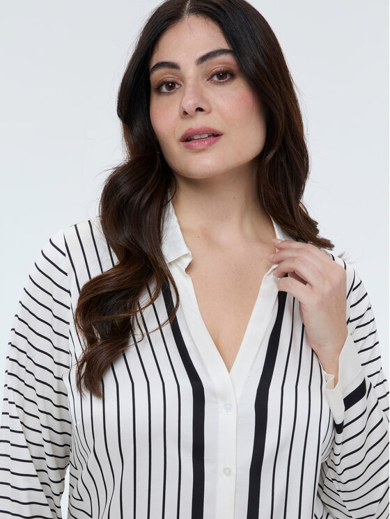 Fiorella Rubino Fiorella Rubino Camicia 5032T001436N0Z3 Bianco A-Line Fit