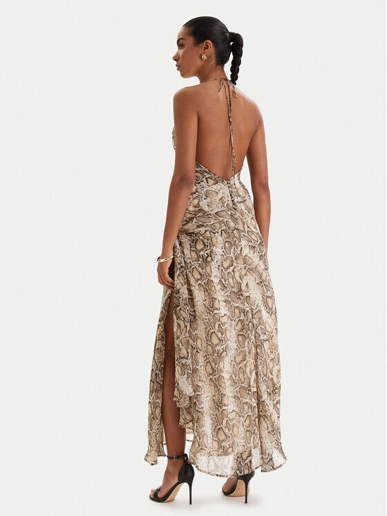 Bardot Bardot Cocktail obleka Cyrel 59760DB6 Bež Regular Fit