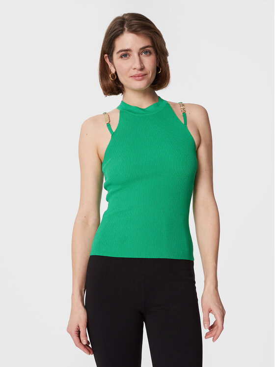 Top FR23ST4002K41801 Verde Slim Fit