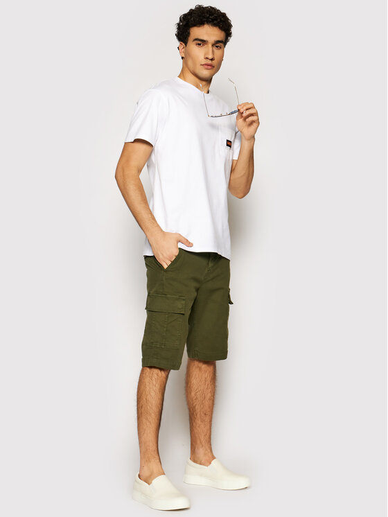 Pantaloncini di tessuto M1GD17 WDP31 Verde Regular...