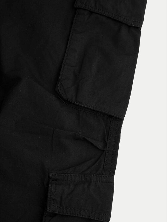 Coccodrillo Coccodrillo Kalhoty z materiálu WC4119101CEJ Černá Regular Fit