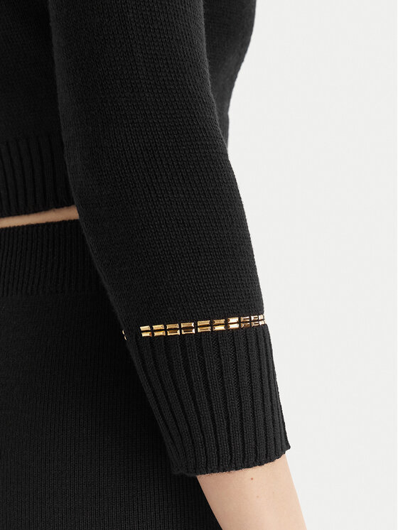 Simona Corsellini Simona Corsellini Πουλόβερ A25CPMGE0601 Μαύρο Slim Fit