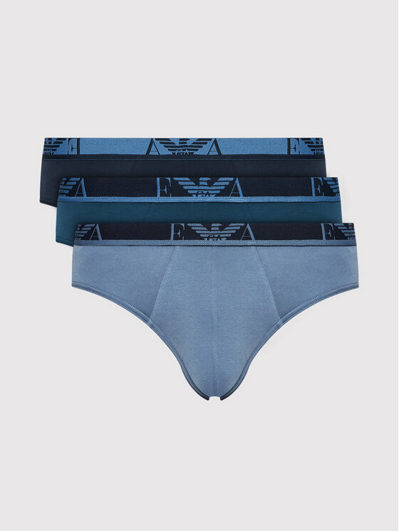 Emporio Armani Underwear Emporio Armani Underwear Súprava 3 kusov slipov 111734 1A715 79835 Tmavomodrá