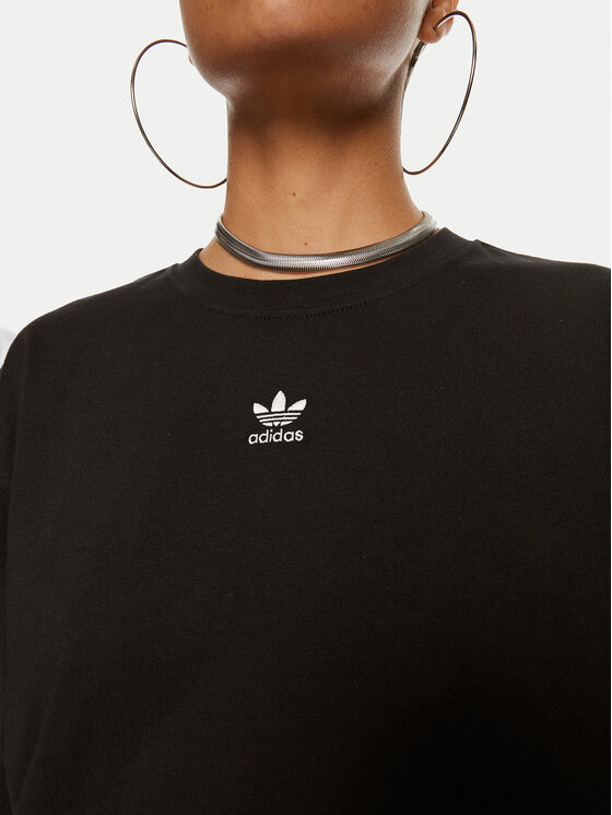 adidas adidas Футболка Essentials Boyfriend IY7321 Чорний Oversize