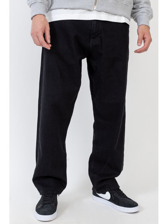 Mercur Mercur Jeansy Flash Czarny Baggy Fit
