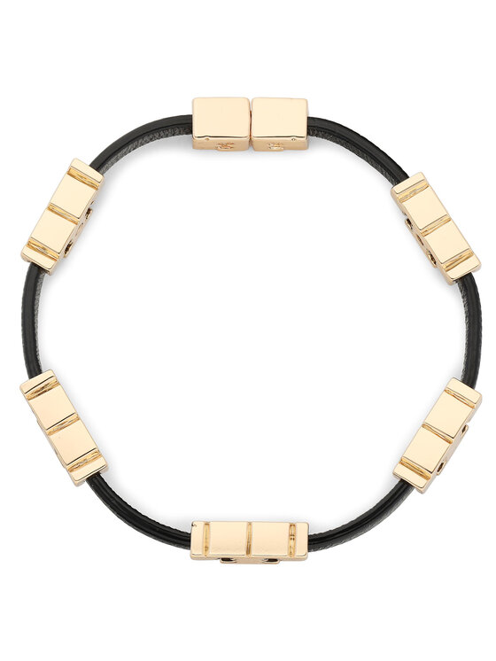 Tory Burch Bracciale Serif T Stackable Bracelet 80706 Nero Modivo