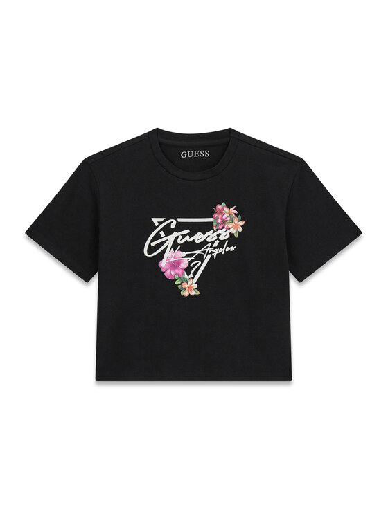 Guess Tricou J6GI15 K6YW4 Negru Relaxed Fit