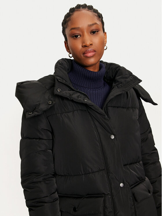 Rinascimento Rinascimento Зимно яке CFC0118343003 Черен Loose Fit