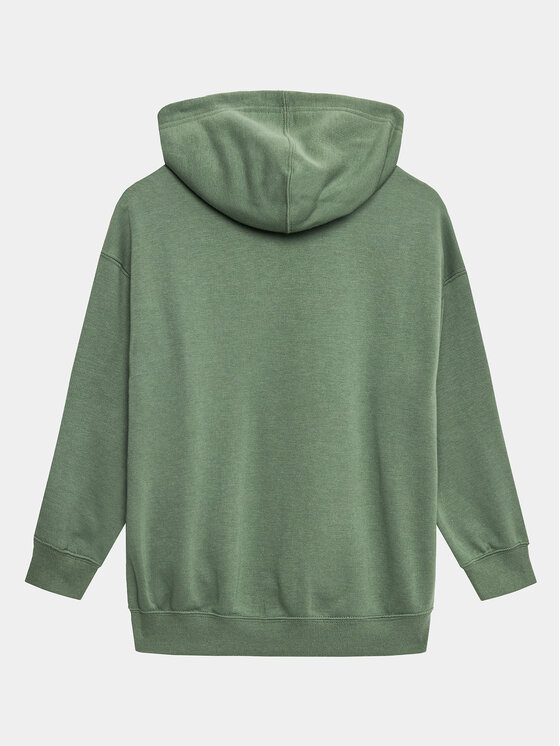 Champion Champion Bluză Maxi Bookstore 306358 Verde Oversize