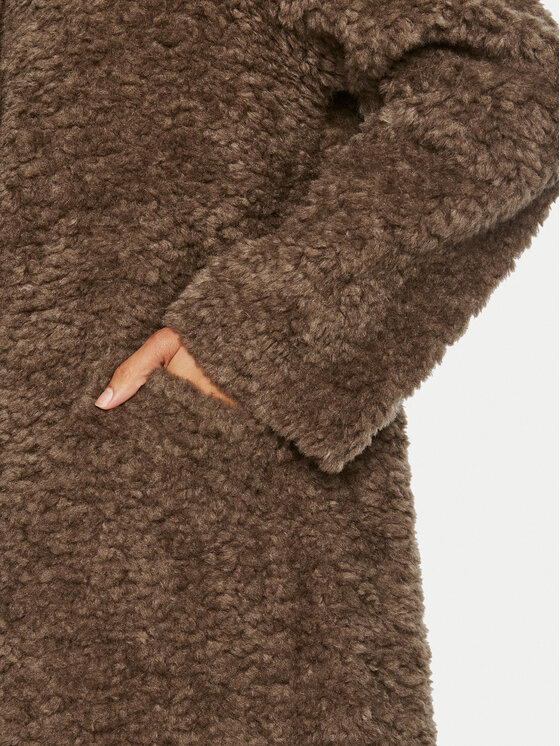 Luisa Spagnoli Luisa Spagnoli Kožich Serra 541290 Hnědá Oversize