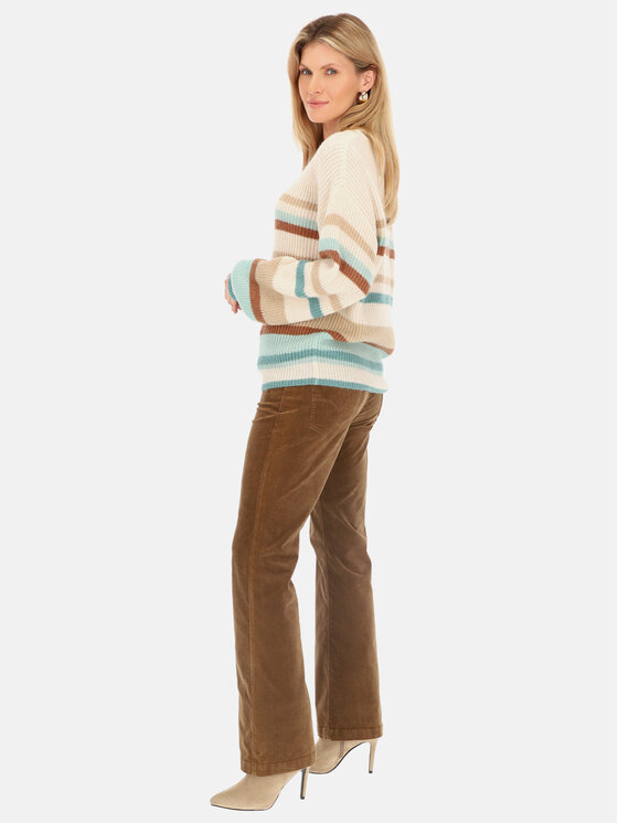 Red Button Red Button Sweter Sammy Beżowy Relaxed Fit