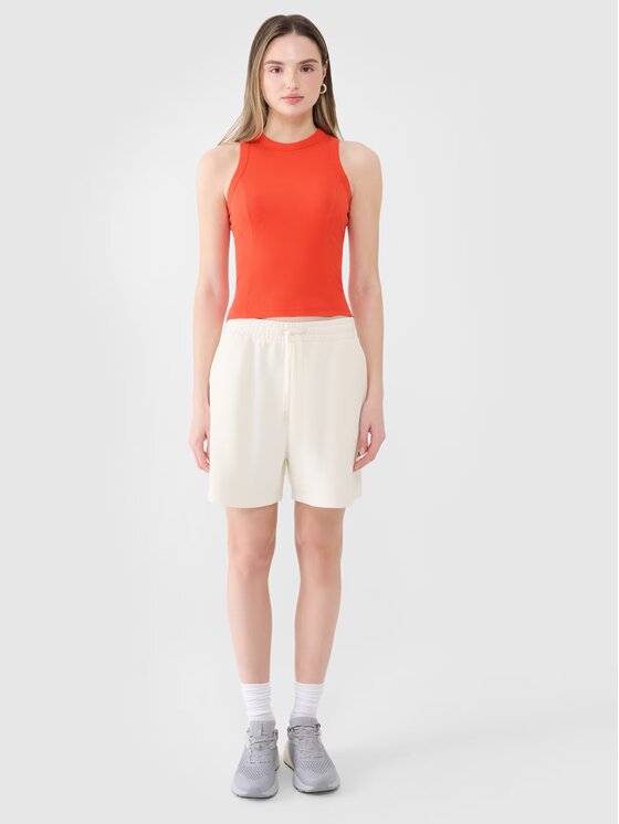 4F 4F Top 4FWSS25TSLEF119-62S Czerwony Slim Fit