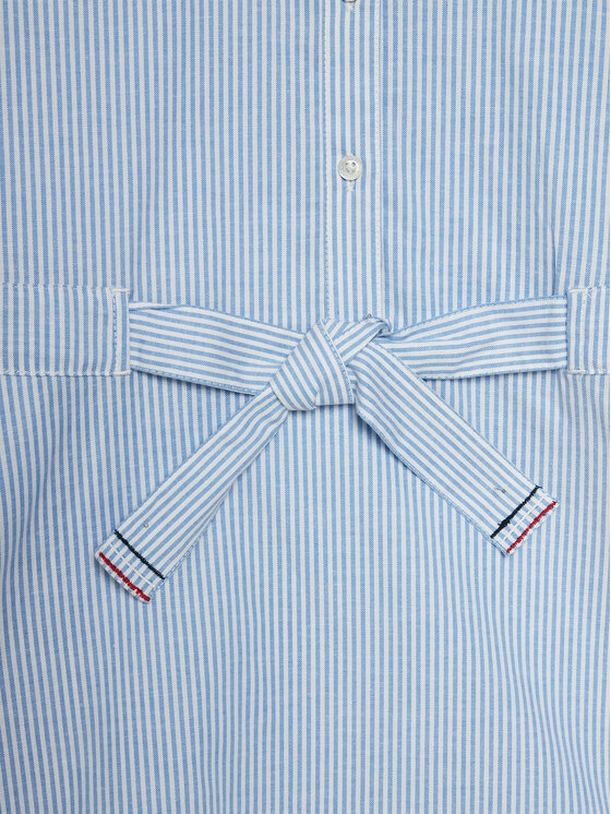 Tommy Hilfiger Tommy Hilfiger Sukienka koszulowa Ithaca Stripe Shirt Dress KG0KG07699 Niebieski Regular Fit