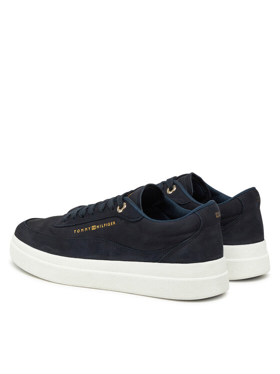 Tommy Hilfiger Tommy Hilfiger Sneakersy Modern Court Sneaker Nubuck FW0FW08462 Tmavomodrá