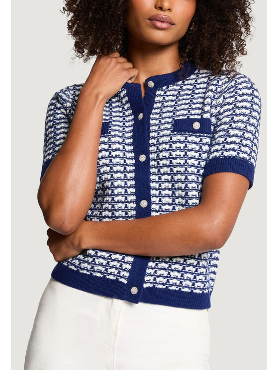 Morgan De Toi Morgan De Toi Maglione 251-MORESA Blu Short Fit