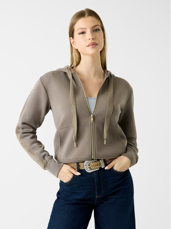 Guess Guess Bluza 183133 Brązowy Classic Fit