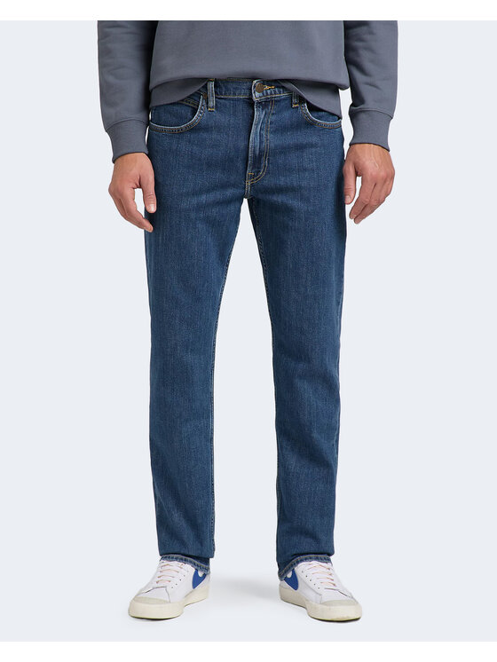 Lee Lee Jeansy BROOKLYN STRAIGHT Niebieski Straight Fit