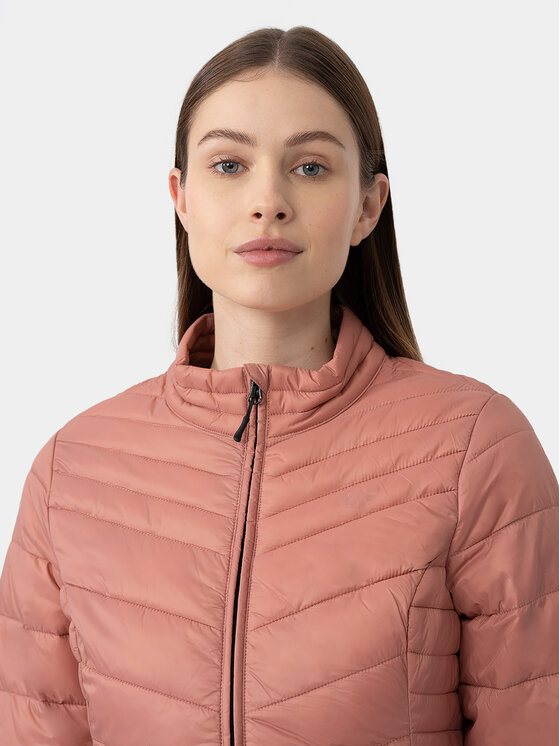 4F 4F Kevad-sügis jope 4FAW23TDJAF224 Korallivärviline Slim Fit