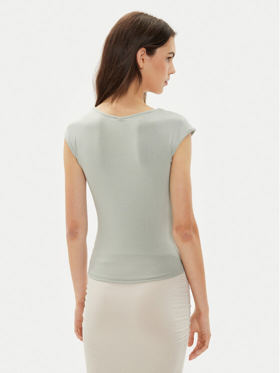 Gina Tricot Gina Tricot Top 23171 Gri Slim Fit