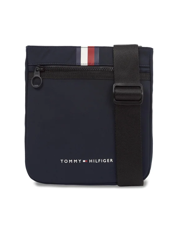 Tommy Hilfiger Umhängetasche Th Skyline Stripe Mini Crossover AM0AM12090 Dunkelblau