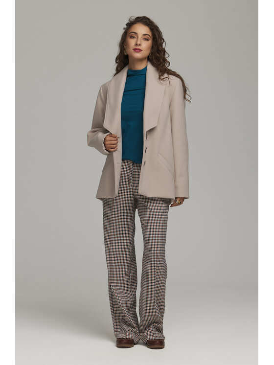 NIFE NIFE Blúzka B235 Zelená Slim Fit