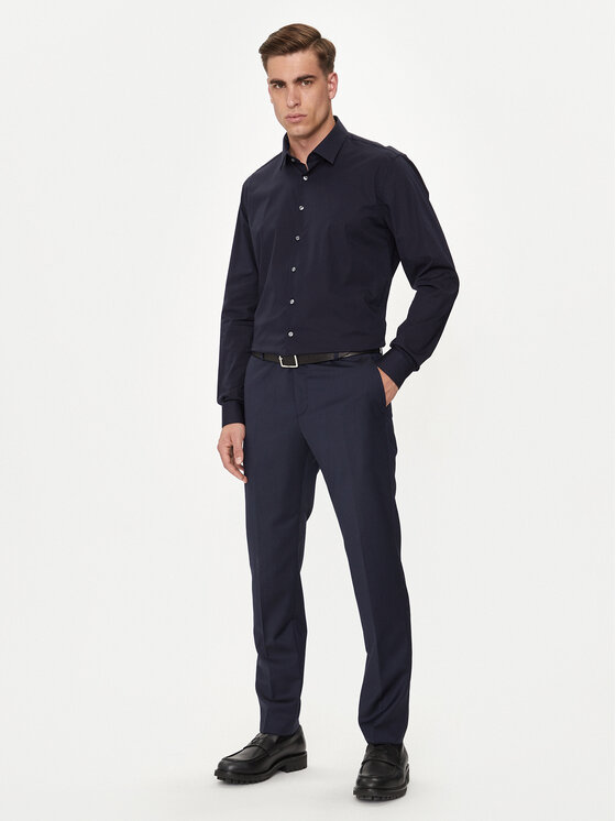Calvin Klein Calvin Klein Košulja K10K113160 Tamnoplava Slim Fit