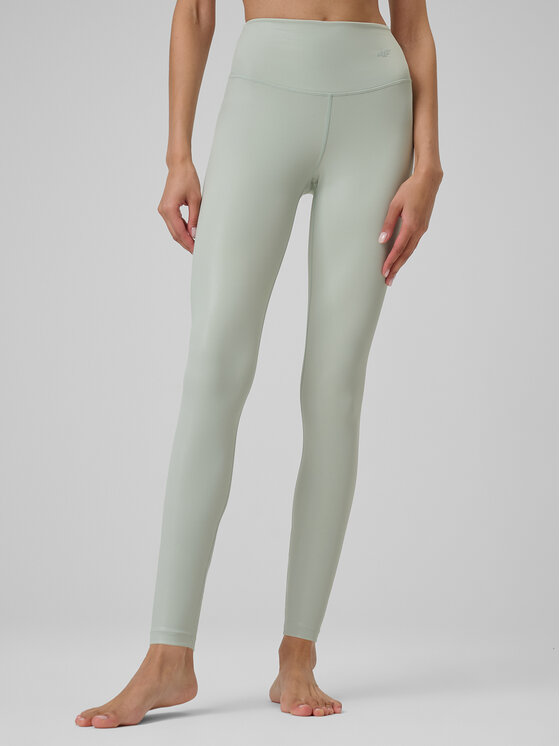 4F 4F Legginsy YOGA Turkusowy Slim Fit