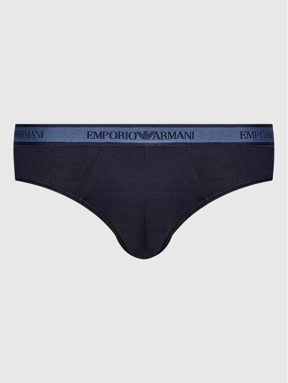 Emporio Armani Underwear Emporio Armani Underwear Súprava 3 kusov slipov 111734 2F717 40035 Tmavomodrá
