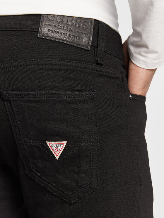 Guess Guess Jeansy Miami M2YAN1 D4Q51 Czarny Skinny Fit