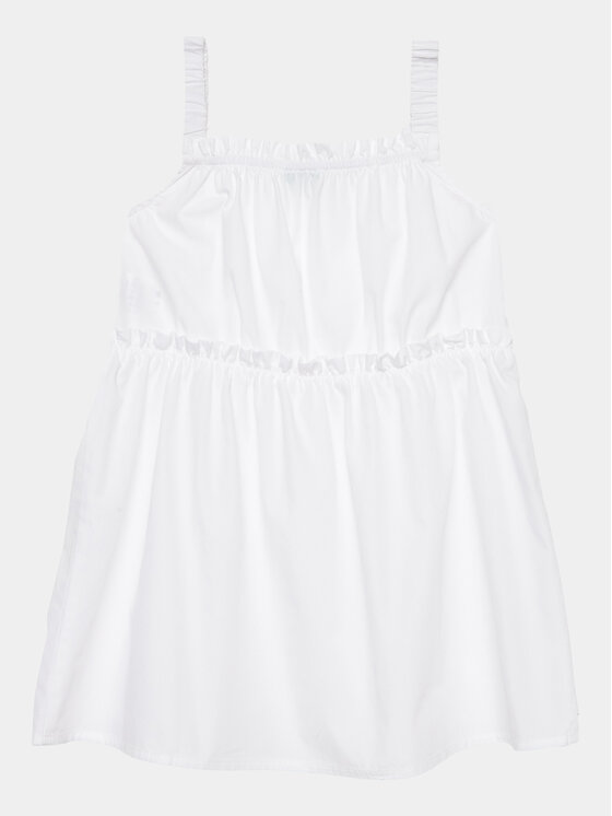 United Colors Of Benetton Každodenné šaty 4EW7GV00T Biela Regular Fit
