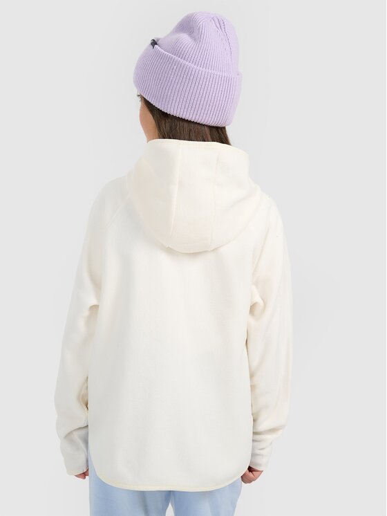 4F 4F Felpa di pile 4FJRAW25TFLEF444-11S Bianco Oversize