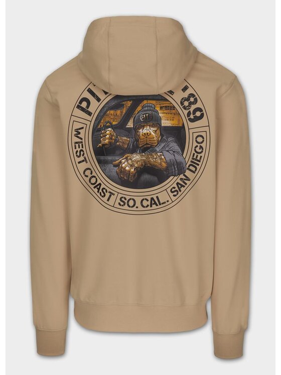PITBULL PITBULL Bluza DRIVING Beżowy Regular Fit