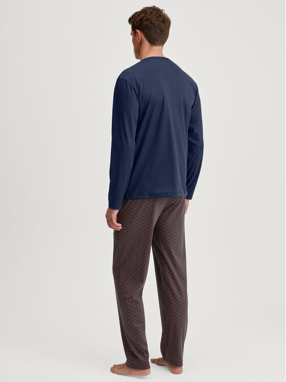Calida Calida Pyžamo 46781 Tmavomodrá Regular Fit
