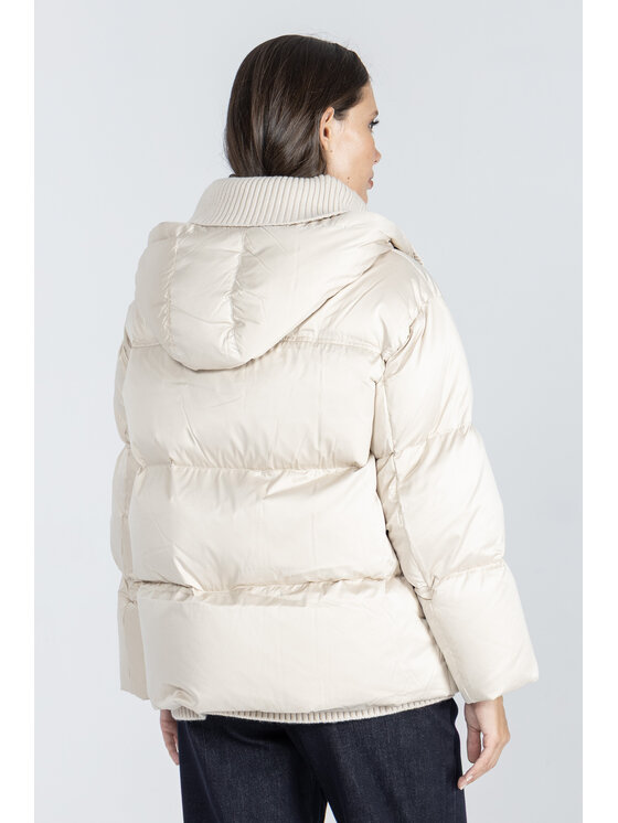 Deni Cler Milano Deni Cler Milano Kurtka zimowa T-DC-9054-E5-12-12-1 Beżowy Regular Fit
