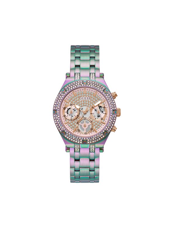 Guess Guess Жіночий годинник Heiress Rainbow GW0440L3 Рожевий