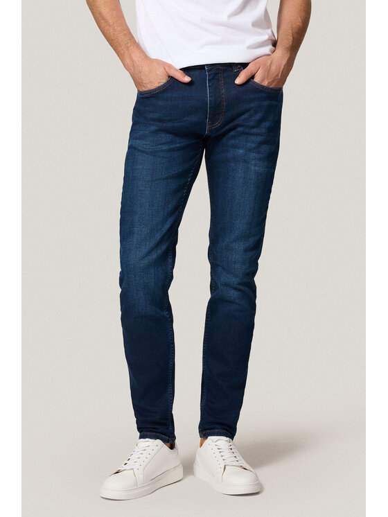 Próchnik Próchnik Jeansy PM9 SP113225000003 Granatowy Slim Fit