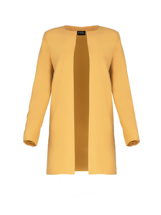 FIGL FIGLFIGL Cappotto M551 Giallo Regular Fit