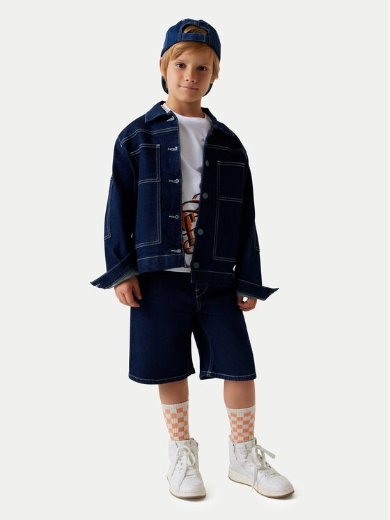 Guess Guess Джинсові шорти L6GD12 D8110 Cиній Regular Fit