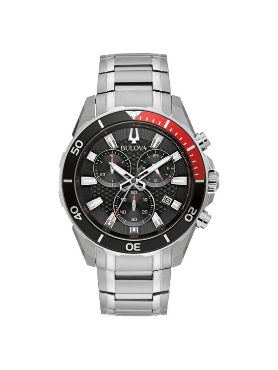 Bulova bulova Zegarek 98B344 Srebrny