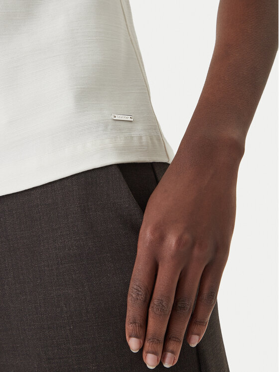 Calvin Klein Calvin Klein Felső LV044F108G Ekru Regular Fit