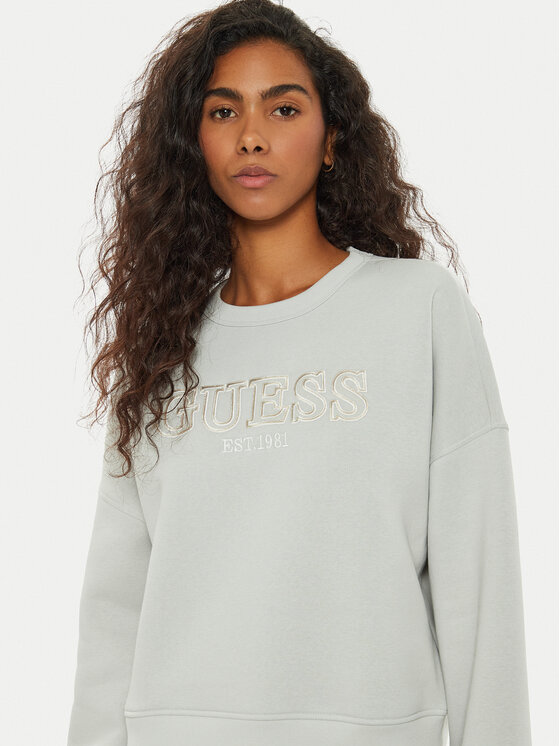 Guess Guess Суитшърт V4BQ03 KCHX0 Сив Regular Fit