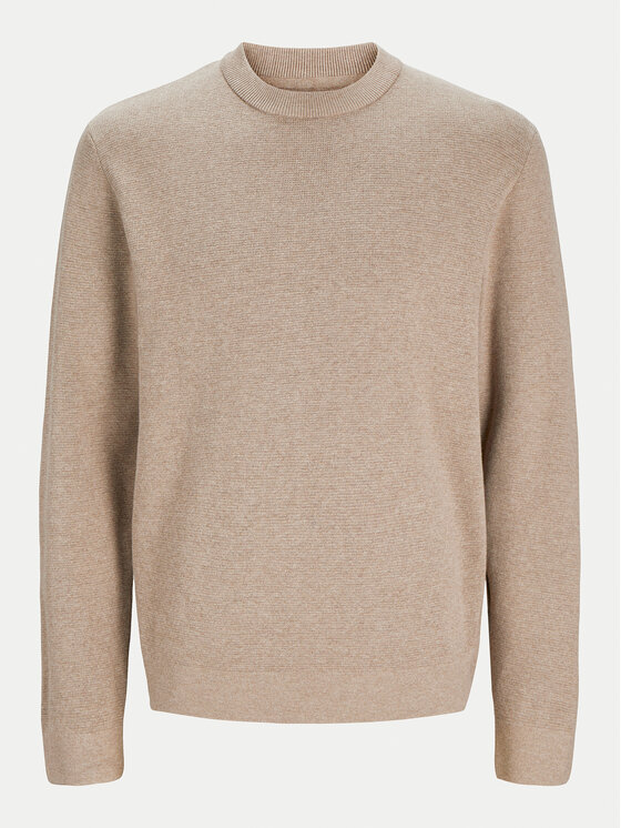 Jack & Jones Jack & Jones Sweter Milano 12259666 Szary Relaxed Fit